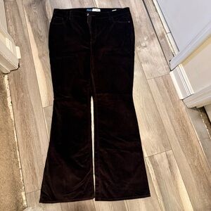 Old Navy Burgundy velvet Trousers
